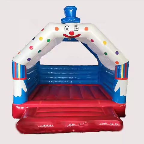 Inflatable Bouncy Castle, 3m x 3m PVC Jumping House, Commercial Grade for Kids 3+ Years Old, Outdoor