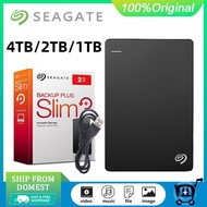 SEAGATE ฮาร์ดดิสก์ HDD External harddisk 1TB/2TB/4TB ฮาร์ดดิสพกพา USB3.0 ความจุสูง High speed harddi