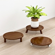 Solid Wood Universal Wheel Movable Flowerpot Base Household Coffee Table Tray Roller Flower Tray with Sink Tray Bonsai Holder Potted Plant Rack Movable Pot Holder Pot Holder Pot Holder Pot Holder