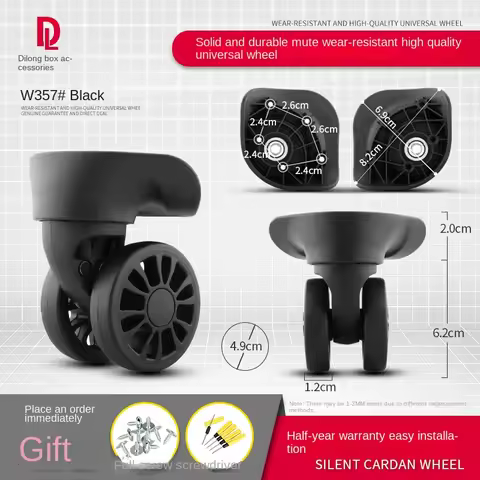 DiLong W357 Trolley case wheel accessories luggage case universal wheel luggage accessories 360 degr