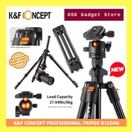 K&F Concept BI234M Compact & Portable Magnesium Aluminum Alloy Tripod With KF-28 Ball Head | 8kg Loa