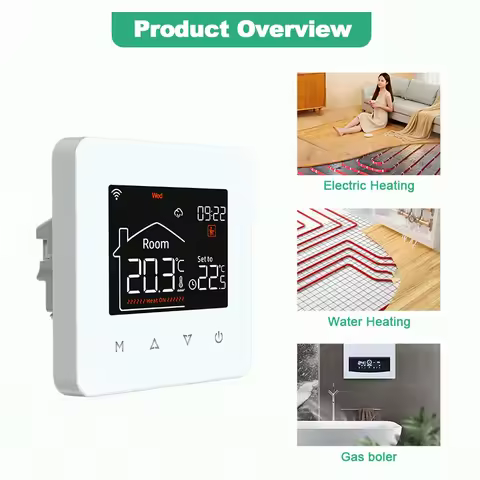 Tuya Wifi Thermostat For Gas Boiler Smart Thermostat heating smart wifi Temperature Controller 220V 