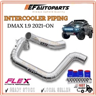 FLEX ISUZU DMAX 1.9 2021-ON INTERCOOLER PIPING HIGH PERFORMANCE SILICONE HOSE CLIP BLUE POWER