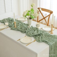 Crepe table runner-Wedding/Party Decoration-European and American twisted pleated gauze fabric