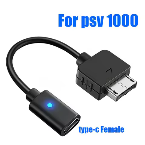 For Playstation Vita 1000 Controller Charging Adapter Type C LED Convert Cord For PS Vita 1000 Conso