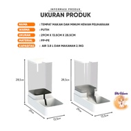 (The Ham's) M66/67 Transparent Pet Feeder Water Dispenser M66/M67 Automatic Pet Feeder Water Dispens