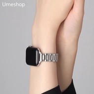 Stainless Steel Minimalist Smartwatch Replacement Watch Strap Leather for Men&Women Apple Watch Ultr