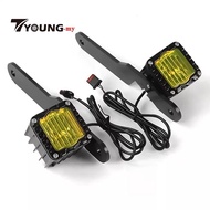 [Available] 2 Pieces Motorcycle Auxiliary Light with Mount Brackets LED Motorcycle Auxiliary Light R