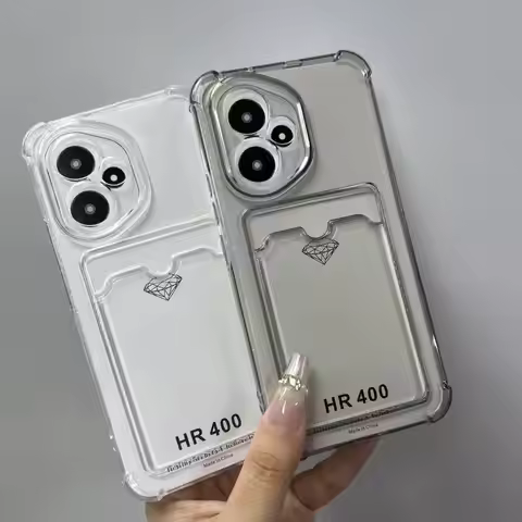 Card Slot Bag Clear Back Cover For Honor 400 lite Case Honor 400 lite Phone Case ABR-NX1 Honor 400Li