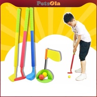 [PETSOLA] Kids Golf Set Exercise Toy Golf Club Set Toy and Tee Stand Golf Toys for