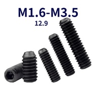 Fixing Screw Grade 12.9 Concave End Machine Meter Screw Hexagon Socket Headless Screw M1.6/M2/M2.5/M