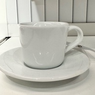 60ml White Espresso Cup and Saucer