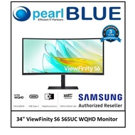 Samsung 34" ViewFinity S6 S65UC WQHD Monitor - LS34C650UAEXXS