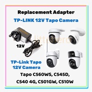 Replacement Adapter TP-LINK 12V Tapo Camera 12V Adapter for Tapo C560WS C545D C540 4G C501GW C510W S