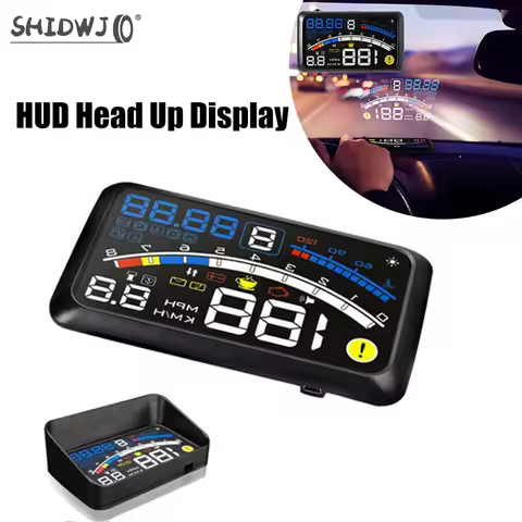 Digital HUD Speedometer Performance LCD Display HUD Display Car General OBD2 Driving Computer Car Sp