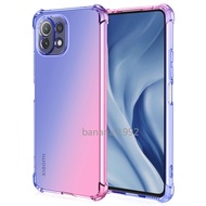 Xiaomi Redmi 10C Note 11s 11 Pro 5G Mi 11T Pro mi 11 Lite 5G NE Clear Transparent Case Shockproof Airbag Casing Anti-fall Gradient Color Case Phone Cover