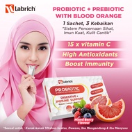 SG SELLER❤️LABRICH Probiotic and Prebiotic With Blood Orange 10 Sachets Digestive Immune Support WIT