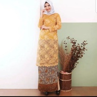 BAJU KURUNG YELLOW DAN KELABU