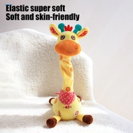 <spemall> Musical Giraffe Toy with Led Lights Sound Recording Giraffe Toy Interactive Led Musical Gi