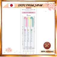 SHIPS FROM JAPAN Zebra Highlighter Mile Liner 3-Color Set N WKT7-3C-N