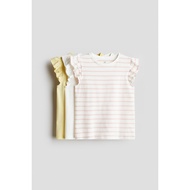H&M (H&M) Flutter Sleeve T-Shirt Pack Of 3 Girls 0952817_10