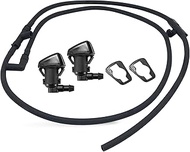 SMMS SMMS Two Fan Spray Hole Windshield Washer Jet Nozzles for F250, F350, F450, F550 Replaces OE：7C