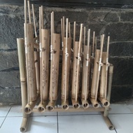 Terlengkap Angklung Bambu 1 Oktap,Angklung Set Untuk Anak Sekolah Tk