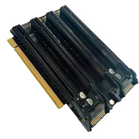 PCIe-Bifurcation x16 to x4x4x4x4 Expansion Card PCI-E PCI-Express 3.0 x16 1 to 4 Gen3 Adapter Card S