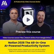 Learn Ai Courses - Notion 2026 The All-in-One AI-Powered Productivity System | Ai Productivity Video