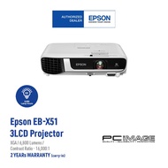 Epson EB-X51 / EBX52 (3600 LUMEN) XGA 3LCD Projector (XGA/1024x768/3800 Lumens)