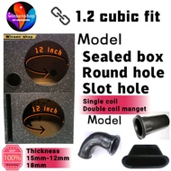 sub  woofer box 12inch 18mm, 15mm- 12mm sub woofer box round hole, Straight hole & sealed box
