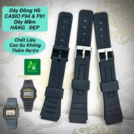 CASIO F94 & F91 Wristwatch Strap. Waterproof Soft Rubber Material