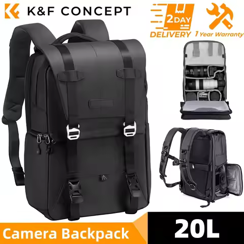 K&F CONCEPT Photography Professional Camera Backpack Outdoor Travel Bag Can Carry tripod Ergonomic D