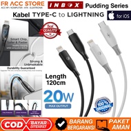 TYPE C TO Lightning Cable 20W FASH CHARGING INBOX Pudding Series C TO Lightning 20W CABLE 120CM SOFT