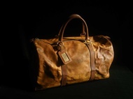 【老時光 OLD-TIME】早期二手包義大利Alviero Martini地圖行李袋