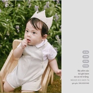 Nous (6M-2Y) – Striped bib Set with elegant style shirt for baby – NF21A FF