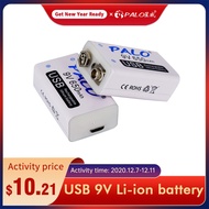 easy to use❇۩Palo 650mAh Micro USB 9V 6F22 Li ion Rechargeable Battery For RC Helicopter Model Micro