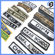 Embroidery Name Chest size 2x8.5cm Minimum 50pcs / Bet Name Chest School Uniform Name Chest/ Scout/