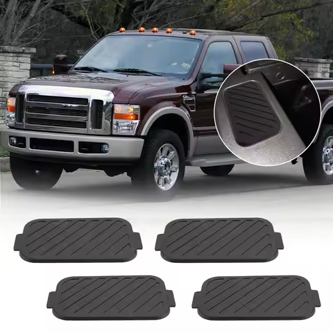 4pcs Truck Bed Post Stake Pocket Cover Rail Hole Plugs Caps For Ford F150 F250 F350 2000-2007