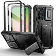 Dexnor เคส A55 A36สำหรับ Samsung Galaxy A56 5G[เฟรมด้านหน้า2ชิ้น] [ฝาครอบกล้องเลื่อนแม่เหล็กในตัว & 