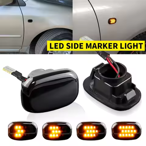 2pcs Dynamic Led Side Marker Light Turn Signal Lamp 8173120221 For Toyota Corolla E10/E11/E12 Yaris 