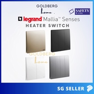 Legrand Mallia Senses 20A Heater Switch Safety Mark Approved | Goldberg Home