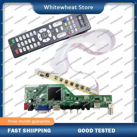 LCD TV drive board RR52C.03A supports DVB-T DVB-T2 Can replace 3663 chip motherboard