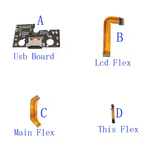 1Pcs USB Charging Charger Dock Connector Lcd Display Main Plug Flex Cable Board For Lenovo Tab M10 P