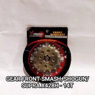 XTREAM 428-14T FRONT GEAR, THICK, DURABLE