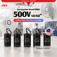 LWD 5uF Fan Capacitor Round CBB61 | 500V | Fan Motor Replacement
