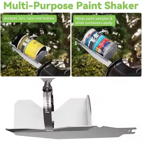 A03F-Spraying Paint Can Shaker For Reciprocating Saw-Adjustable Design Fits 2" To 3" Cans, One-Click