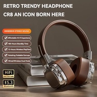 2025 New Retro On Ear Headphones Wireless Bluetooth Headsets DJ Stereo Sounds Bluetooth 5.3 Foldable