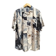 Kemeja Pria Vintage Retro Redneck Motif Abstrak Amarilo Aesthetic Bahan Rayon Import Lengan Pendek