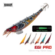 Kingdom EGI SHRIMPER Fishing Lure 100mm/115mm Squid Lure Lead Eging Lure Sinker Squid Jig Shrimp Bai